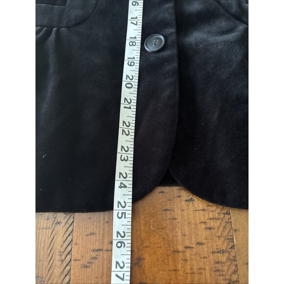 Jcrew Black Velvet Blazer Size 10 - Picture 7 of 7